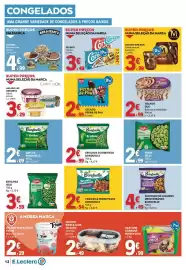 Folheto E.Leclerc semana 41 Página 12: Ben & Jerry's gelado karamel sutra €4,99, Ervilhas do ribatejo bonduelle €2,99