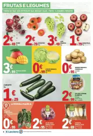Folheto E.Leclerc semana 41 Página 4: Couve branca inteira €0,99, Batata branca/vermelha lavada €0,95