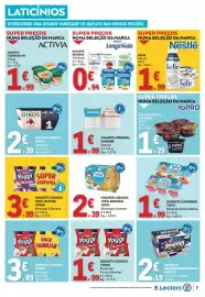 Folheto E.Leclerc semana 41 Página 7: Iogurte sólido proteína yoPro mirtilo €1,29, Iogurte aromas longavida €0,94