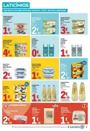 Folheto E.Leclerc semana 41 Página 9: Iogurte a leiteira mirtilo €1,69, Creme vegetal para barrar planteiaga planta €1,97
