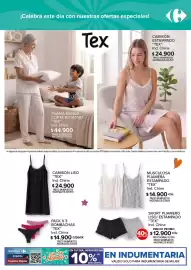 Catálogo Carrefour Página 2: Short pijamero liso/estampado "tex" €12.900,00, Musculosa pijamera estampado "tex" €14.900,00