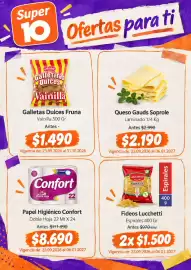 Catálogo Mayorista 10 Página 3: Fideos Lucchetti Espirales €1.500,00, Papel Higiénico Confort €8.690,00