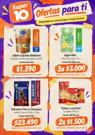 Catálogo Mayorista 10 Página 4: Alimento Perro Champion €23.490,00, Fideos Lucchetti Corbatas €1.500,00