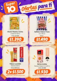 Catálogo Mayorista 10 Página 5: Choclo Nuestra Cocina €1.390,00, Fideos Lucchetti Tallarines €1.500,00