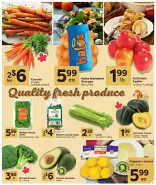 Quality Foods flyer week 41 Page 4: Halos Mandarin Oranges €5,99, Broccoli Crowns €3,99