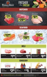 Produce Depot flyer week 41 Page 2: Lactantia cream cheese €3,99, Kraft BBQ Sauce Assorted Varieties €5,00