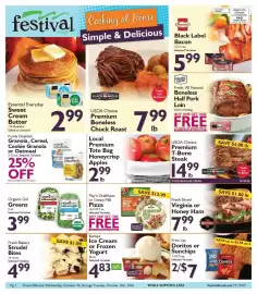 Festival Foods weekly ad week 41 Page 1: Purely Elizabeth Granola, Cereal, Cookie Granola or Oatmeal