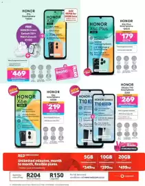 Game catalogue Page 4: HONOR X7e Smartphone 128GB €469,00, HONOR X6e Smartphone 128GB €219,00