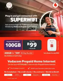 Game catalogue Page 8: Vodacom Prepaid Home Internet €99,00