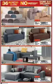 Lewis catalogue Page 2: SAME DAY 36 MONTHS NO DEPOSIT DELIVERY PAY ON PURCHASES OF R3999 OR MORE AVAILABLE IN ASSORTED