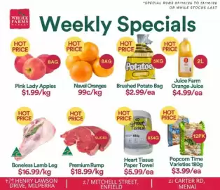 WHOLEFARMS catalogue week 41 Page 1: Premium Rump €18,99, Boneless Lamb Leg €16,99