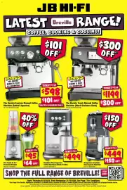 JB Hi-Fi catalogue Page 1: Breville Bambino Plus Espresso Coffee Machine (Black Truffle) €499,00
