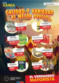 Catálogo Super Ganga Página 1: Igenix - detergente en polvo €850,00, Choritos €1.350,00