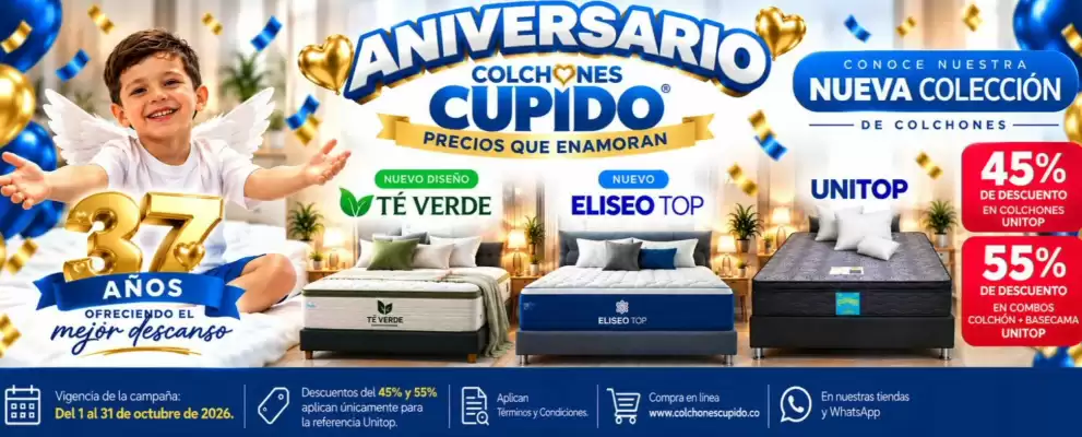 Colchones Cupido (válido hasta 2-11)