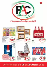 Volantino Pac Cash&Carry Pagina 1: Viani Prosciutto mattonella tuttofare €8,49, Coati Prosciutto cotto Blu €4,79