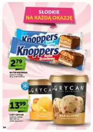 ABC gazetka tydzień 41 Strona 36: Baton Knoppers €2,79, Lody Grycan €13,99