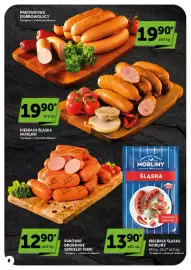 ABC gazetka tydzień 41 Strona 8: Parówki drobiowe Serdelki Yano €12,90, Kiełbasa Śląska Morliny €13,90