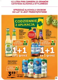 Euro Sklep gazetka tydzień 41 Strona 41: Piwo Zatecky €3,49, Napój Piwny Somersby Pear Light €0,01