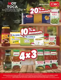 Catálogo Zorro Página 6: HOY TOCA básicos para tu negocio Pasta Barilla spaghetti No. 5 25-500 gr. Chícharos Herdez 24-400
