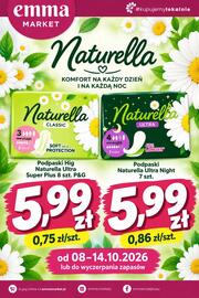 EMMA market gazetka tydzień 41 Strona 4: Podpaski higieniczne Naturella Ultra Super Plus €5,99