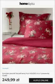 Home&You gazetka tydzień 41 Strona 9: Komplet pościeli bawełnianej Puri 140x200 cm z 1 poszewką 70x80 Home & You €249,99