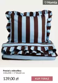 Homla gazetka tydzień 41 Strona 11: Pościel z mikrofibry 140x200 + 1*50x60 cm Homla €139,00