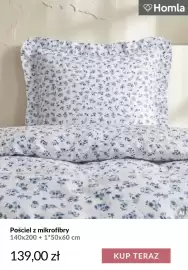 Homla gazetka tydzień 41 Strona 12: Pościel z mikrofibry 140x200+1*50x60 cm Homla €139,00