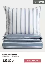 Homla gazetka tydzień 41 Strona 4: Pościel z mikrofibry 220x200+2*70x80 cm Homla €129,00