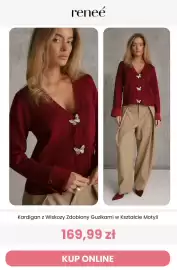 Renee magazyn tydzień 41 Strona 11: Kardigan z wiskozy zdobiony guzikami w kształcie motyli Reneé €169,99