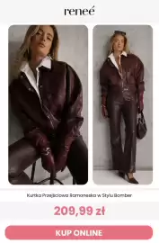 Renee magazyn tydzień 41 Strona 2: Kurtka przejściowa ramoneska w stylu bomber Renee €209,99
