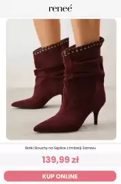 Renee magazyn tydzień 41 Strona 4: Botki slouchy na szpilce z imitacji zamszu Reneé €139,99