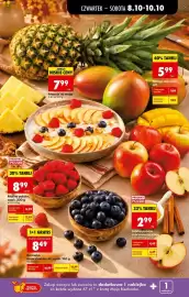 Biedronka gazetka Strona 21: Malina polska, opak. 200 g €8,99, Borówka amerykańska XL, opak. 150 g €8,49