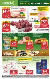 Stokrotka Market gazetka tydzień 41 Strona 1: Bombonierka Raffaello €11,99, Masło ekstra Farm Milk €2,49