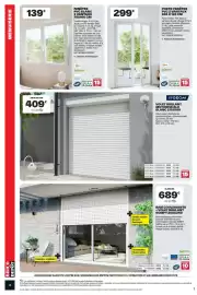 Catalogue Brico Dépôt page 14: PORTE-FENÊTRE PVC 2 VANTAUX €299,00, GEOM Volet roulant motorisé alu blanc €409,00