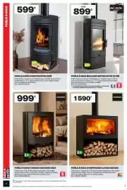 Catalogue Brico Dépôt page 8: INVICTA POÊLE À BOIS BALHAM ANTHRACITE 12 KW €899,00, POÊLE À BOIS TAHOE 8 KW NOIR MAT €999,00