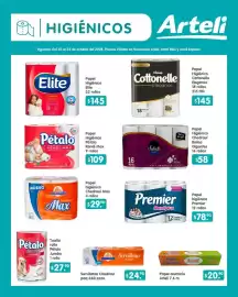 Folleto Arteli Página 14: Selecto Papel Higiénico Chedraui Rollos Gigantes €58,00, Pétalo Rendi Max €109,00