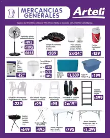 Folleto Arteli Página 16: Mesa plegable €795,00, Silla Bistro Montecarlo o Vegas Polycar y Boston €239,00