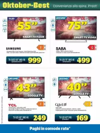 Volantino Gaer Pagina 6: Samsung TV OLED 55" UHD 4K €999,00, SABA TV LED 75" UHD 4K €499,00