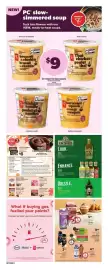 Loblaws flyer week 41 Page 17: PC ready to heat soups €9,00, Neilson chocolate milk €5,50