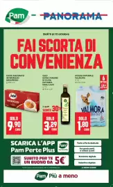 Volantino Panorama Pagina 1: Acqua naturale Valmora €1,80, Caffè macinato Intermezzo Segafredo €9,90