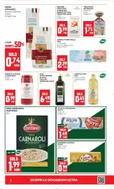 Volantino Panorama Pagina 2: Riso Carnaroli Curtiriso €1,99, Polpa di pomodoro Mutti €1,49