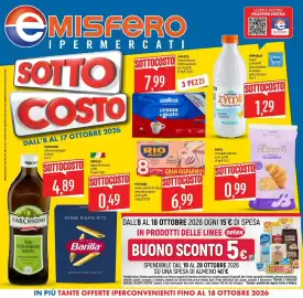 Volantino Emisfero Pagina 1: Lavazza crema e gusto €7,99, Rio mare tonno all'olio di oliva €6,99