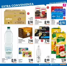 Volantino Emisfero Pagina 21: L'OR capsule caffè barista, ristretto, decaffeinato €7,90, Kinley tonic water €0,99