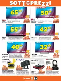 Volantino Extracoop Pagina 2: Sony TV LED 55" UHD 4K €599,00, Philips TV LED 40"FHD 40PFS6 €249,00