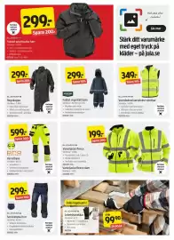 Jula reklamblad Sida 2: Fodrad arbetsjacka herr €299,00, Varmfodrad varselväst vändbar €349,00