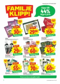 Stora Coop reklamblad vecka 42 Sida 2: Färsk pasta, Medlemspris €30,00, Nudlar, Medlemspris €17,00