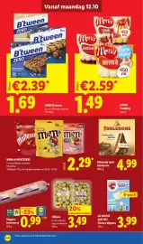 Lidl folder week 42 Pagina 12: Alle M&M of MALTESERS €2,29, La Vache Qui Rit Cheese dippers €3,99