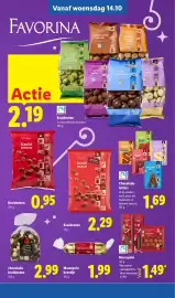 Lidl folder week 42 Pagina 22: Favorina Marzipan €1,49, Favorina Bakkers kruidnoten €2,99
