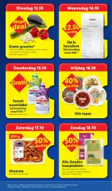 Lidl folder week 42 Pagina 3: Milbona Alle Goudse kaasplakken €0,50, Groente