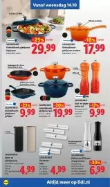 Lidl folder week 42 Pagina 34: Silvercrest Geëmailleerde gietijzeren pan €19,99, Silvercrest Vacumeer-folie €4,99